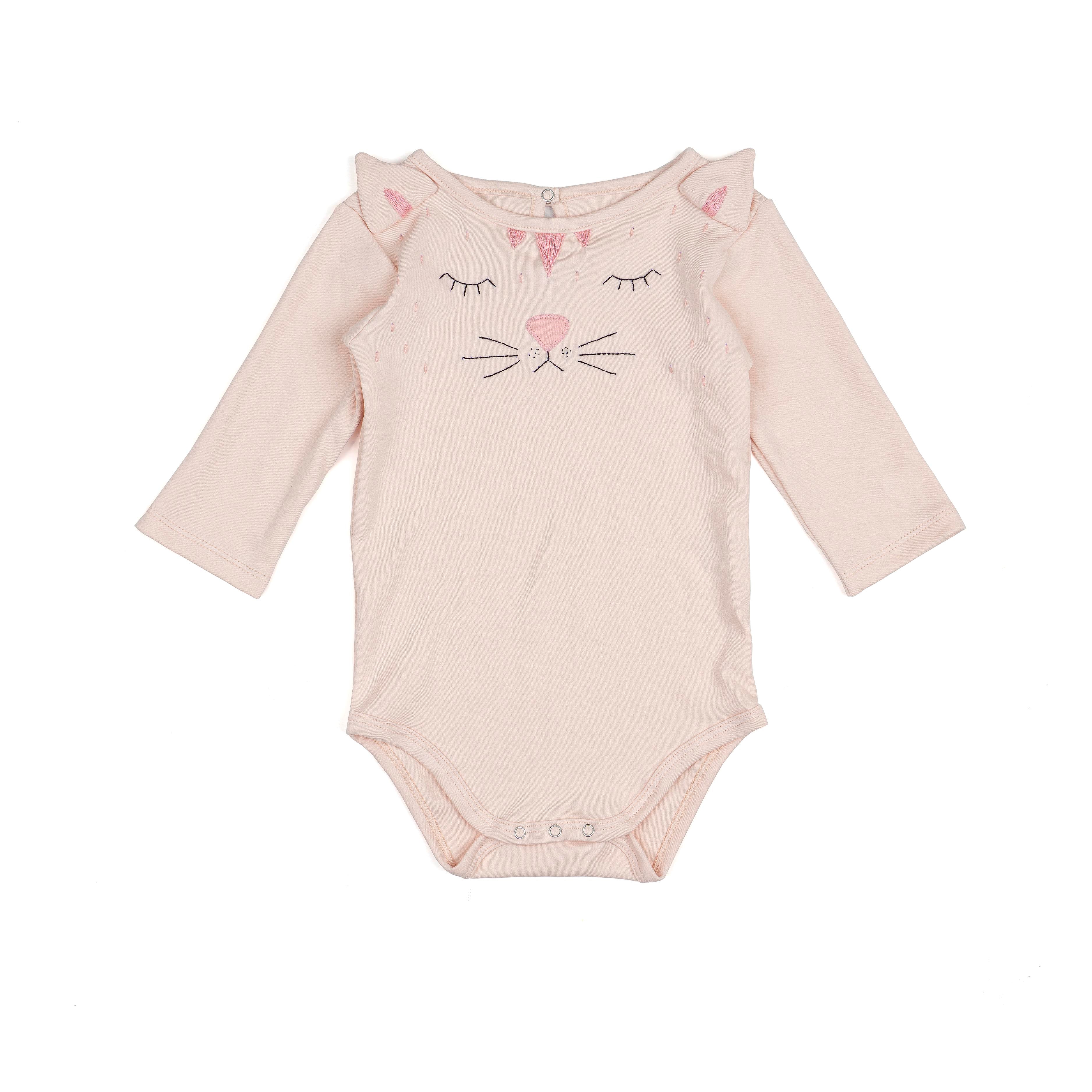 Wild Wawa Iris Bodysuit in Old Rose selling Oatmeal 12/18M