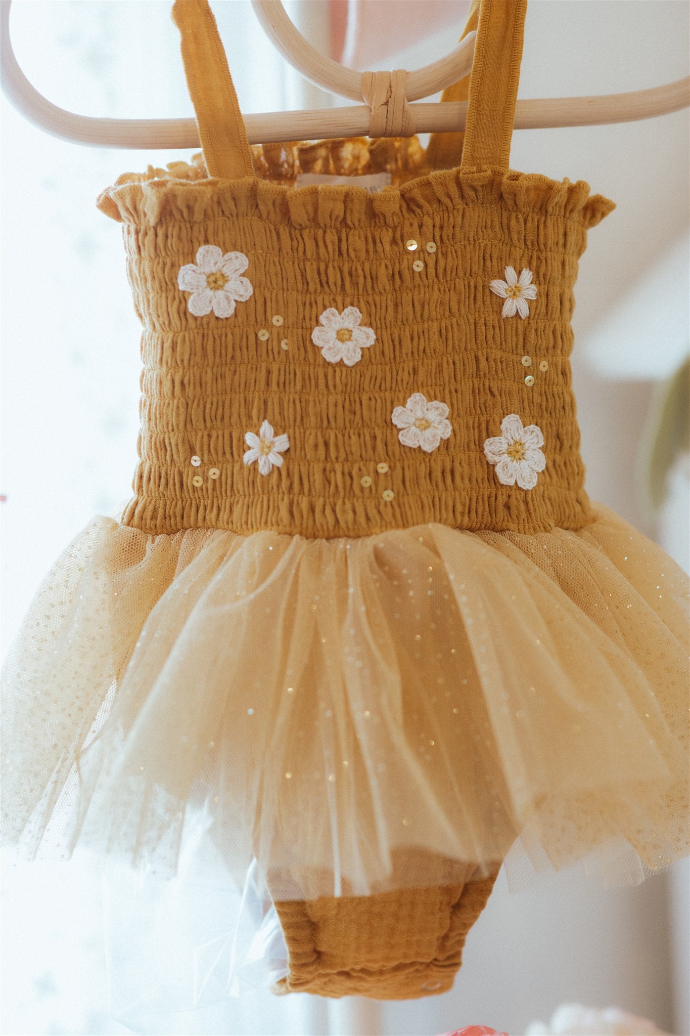 Boho Daisies Tutu Mustard